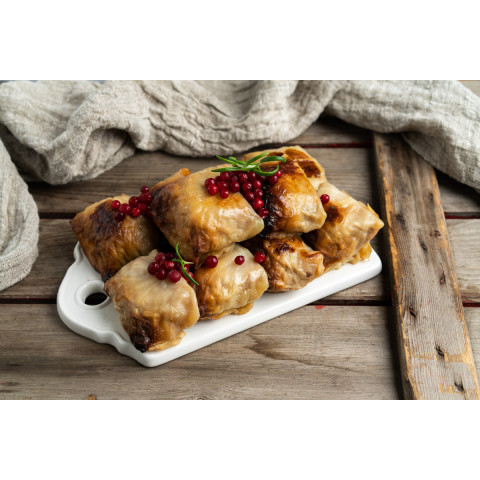 Stuffed meat cabbage roll ap100g x 18pc x 4 trays / 7,2kg frozen 06430030380362