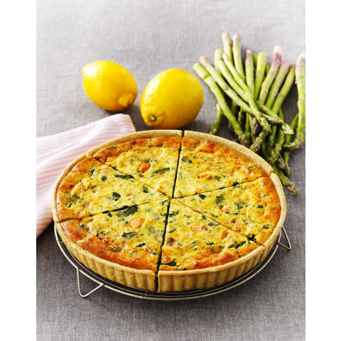 Salmon-spinach pie 4x1,37kg/6 pieces frozen 07310241260983