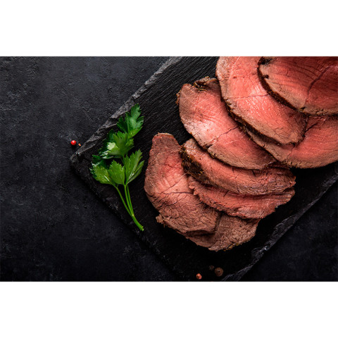 Roast beef sliced cooked ap2kg frozen 02364452700009